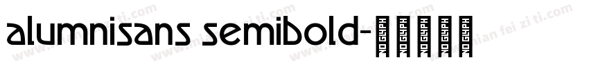 alumnisans semibold字体转换